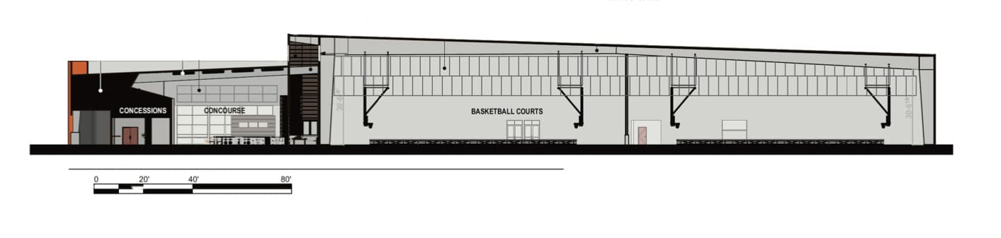 indoor basketball facility Glendale
