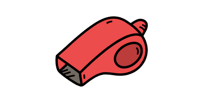 coach's whistle icon